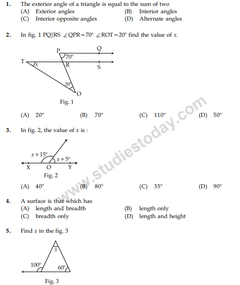 Cbse Class 9 Mathematics Sample Paper Set 27